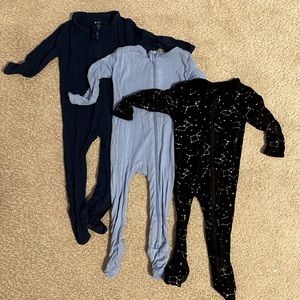 Kyte baby bamboo zip up onesies